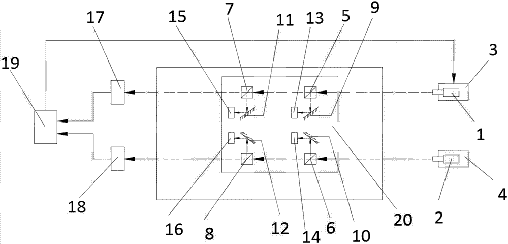 Laser guiding system capable of achieving suspension driving on machine tool movement part