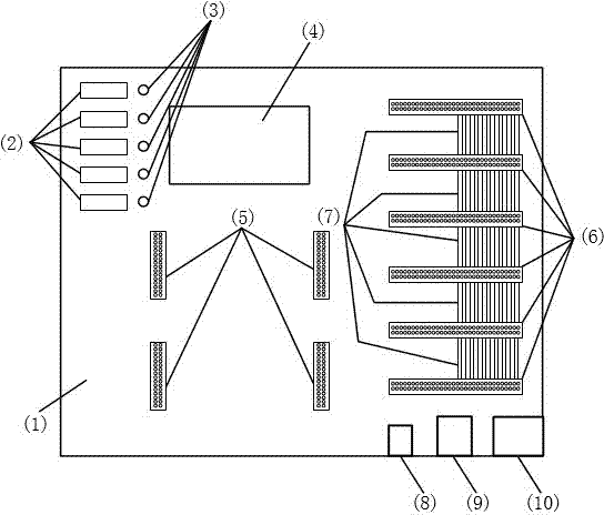 Nuclear electronics experiment teaching instrument and experimental method thereof