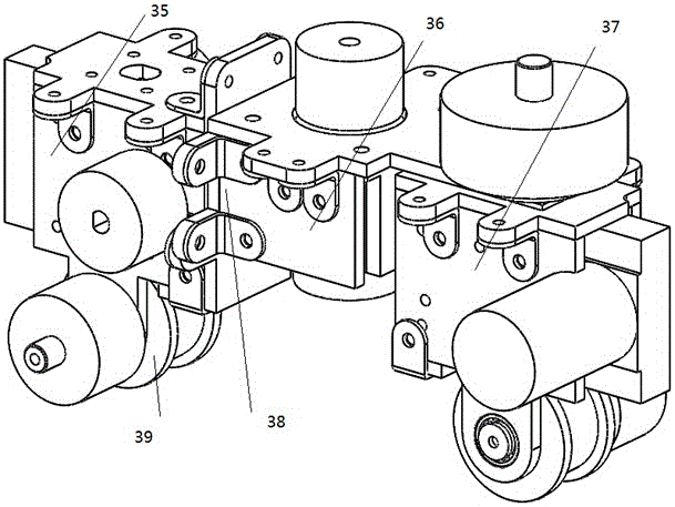 Pipe robot car with variable-pitch helical crawling ability