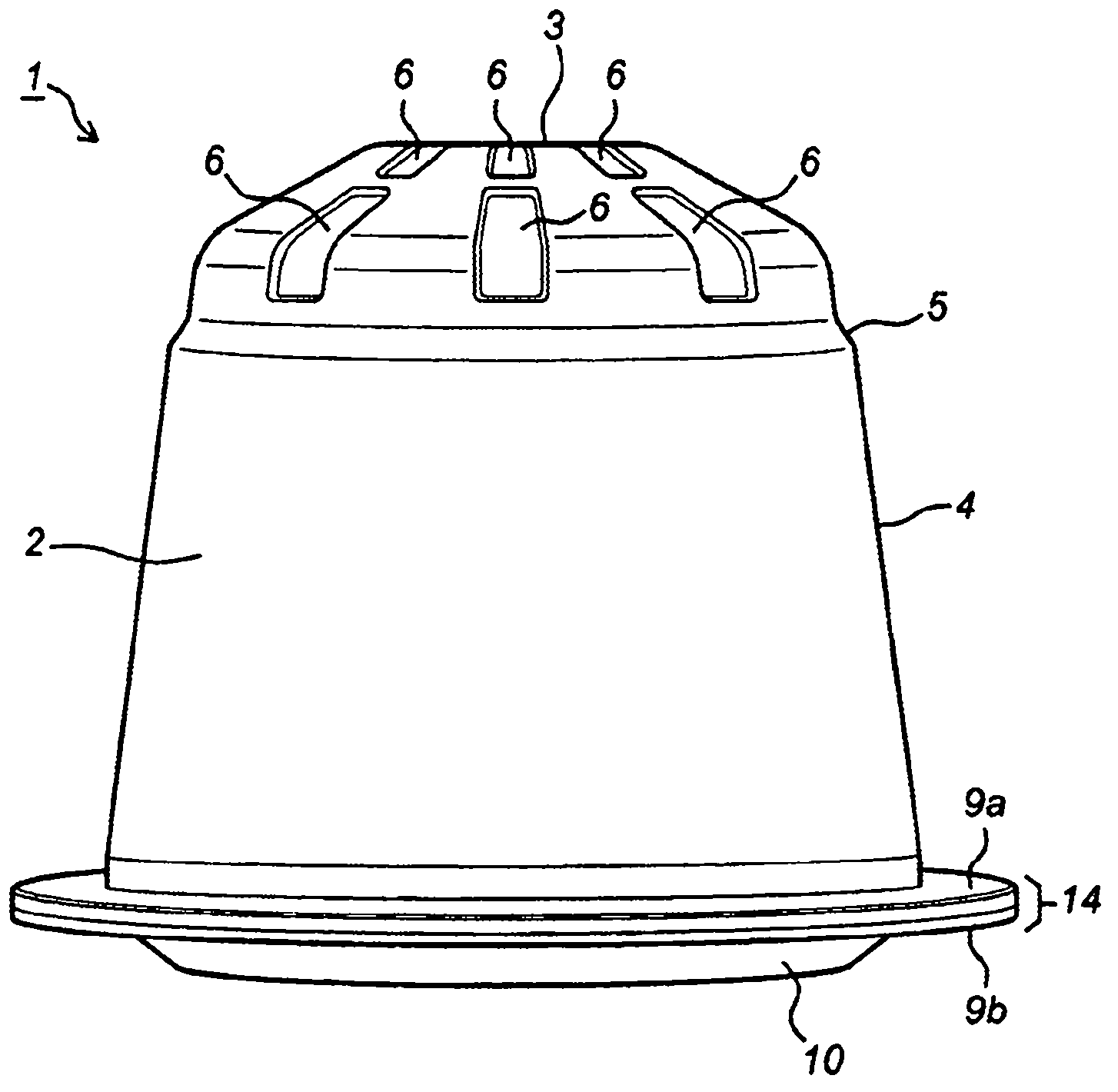 Capsule, device and method for preparing a beverage by extraction