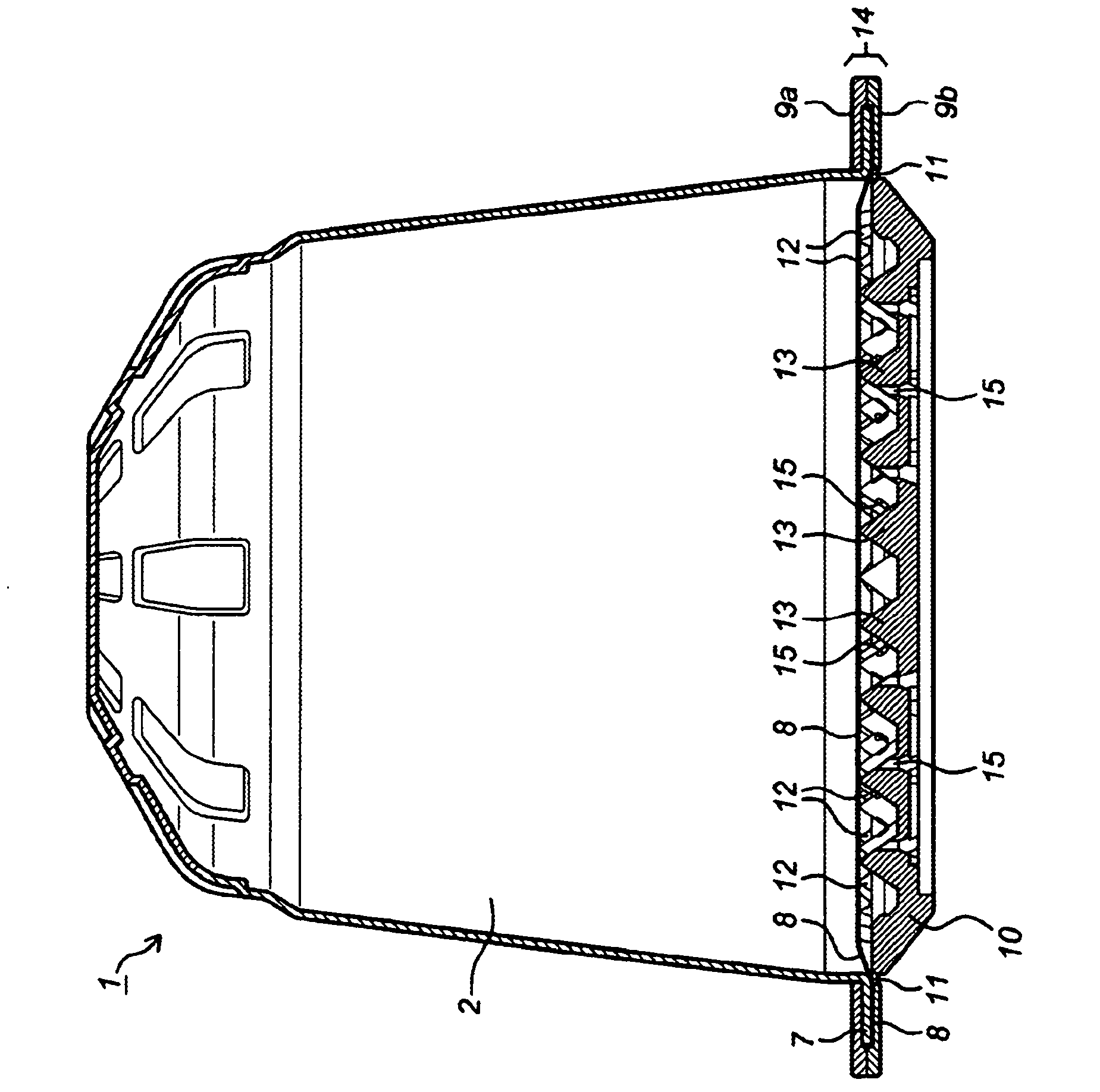 Capsule, device and method for preparing a beverage by extraction