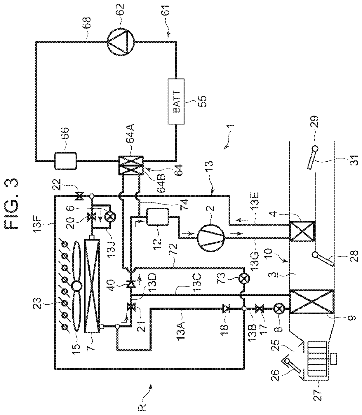 Vehicle air-conditioning device