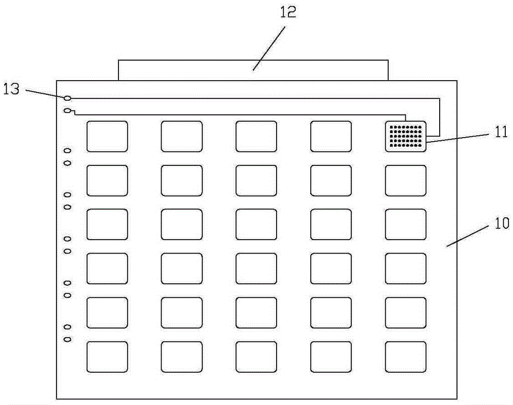 Aging test device and method of integrated circuit chip on the basis of daughter boards and mother board