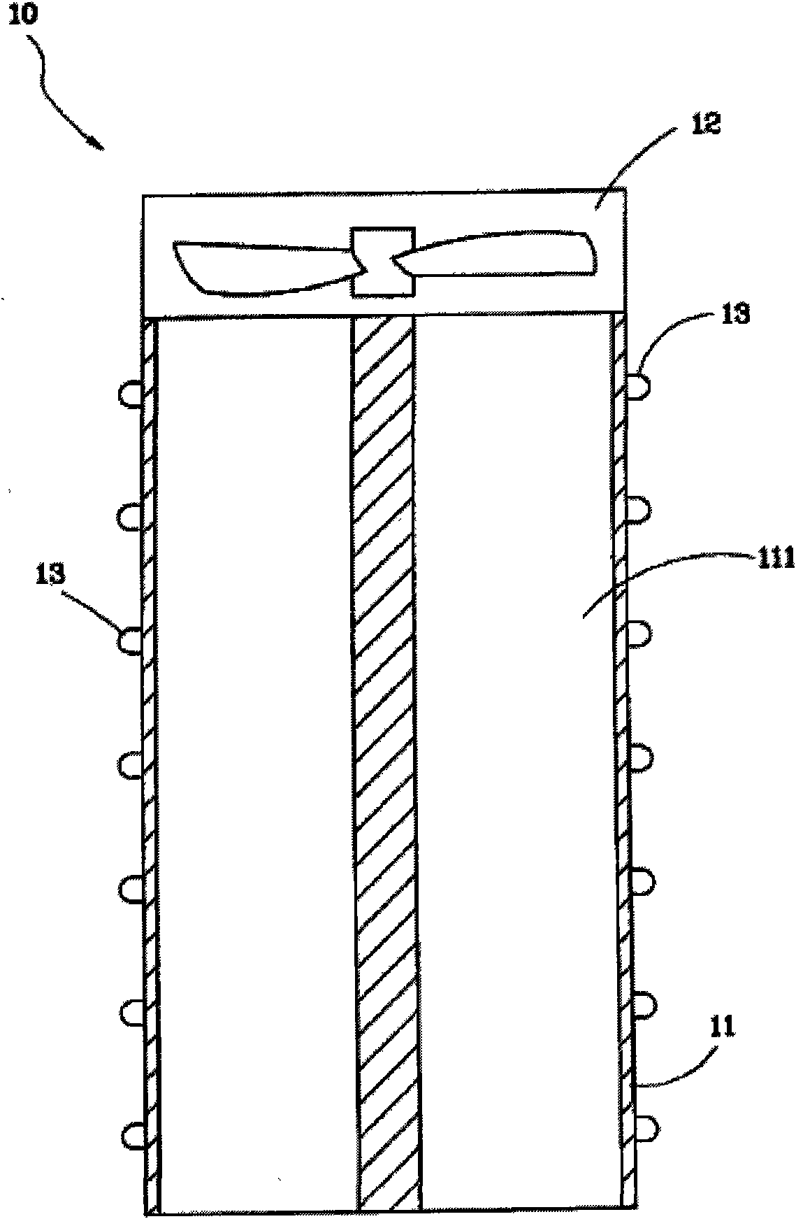 Light emitting diode lamp with radiating structure