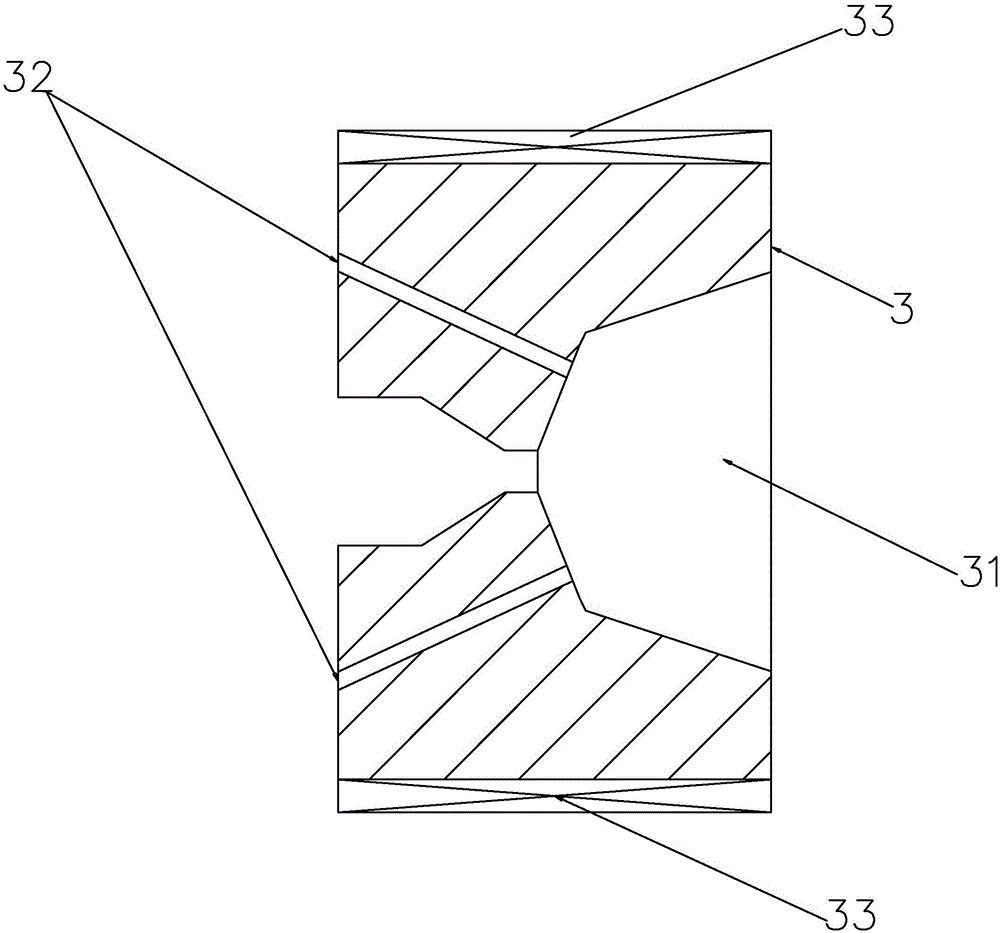 Low-NOx (nitrogen oxide) flat flame heat storage type burner using graded burning technique