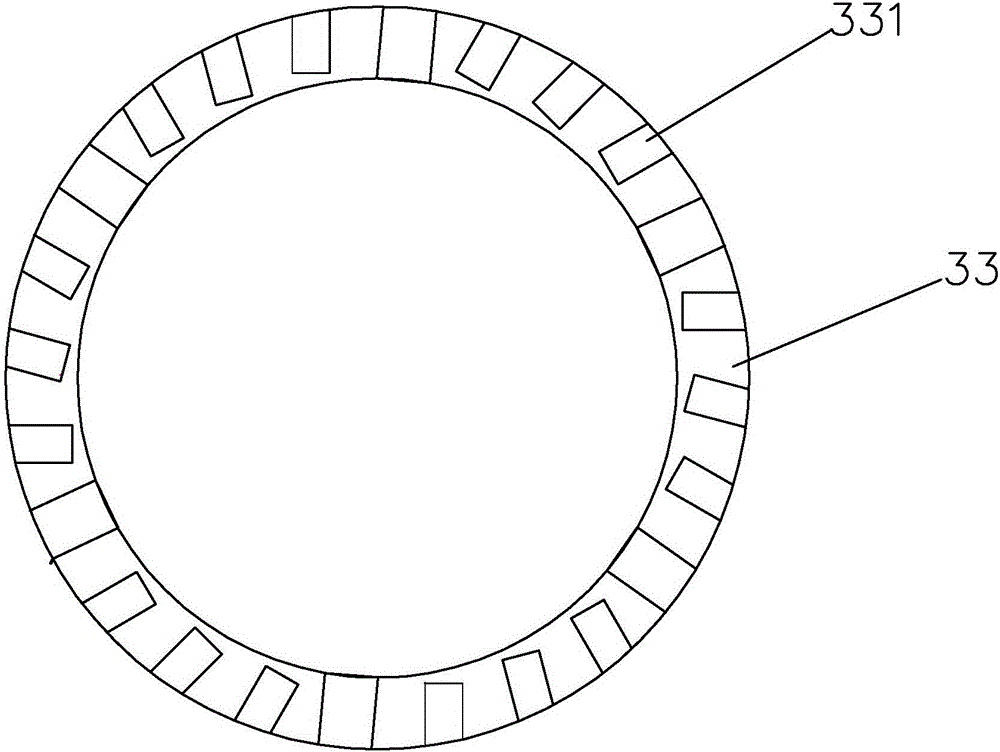 Low-NOx (nitrogen oxide) flat flame heat storage type burner using graded burning technique