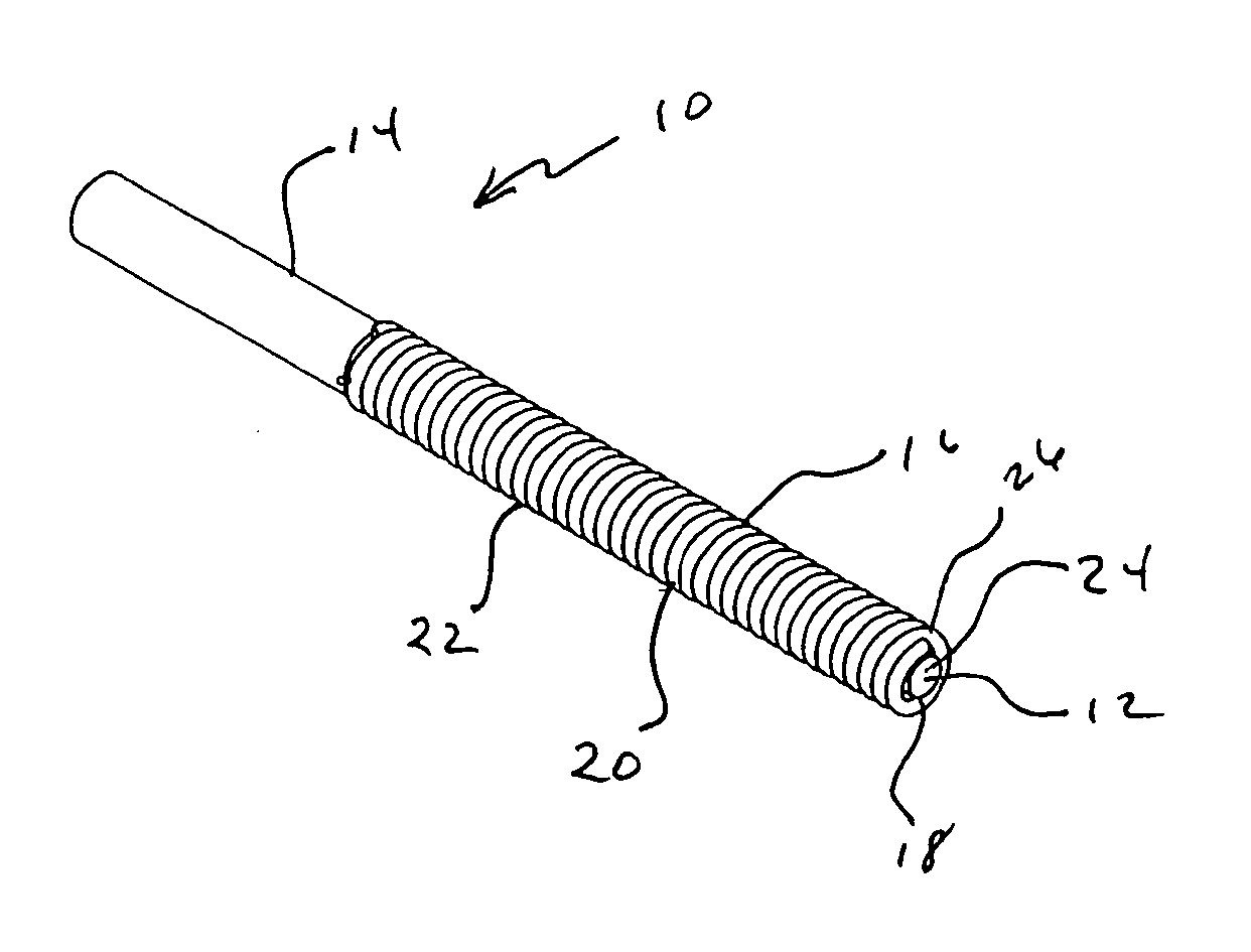 Laser fiber for endovenous therapy having a shielded distal tip