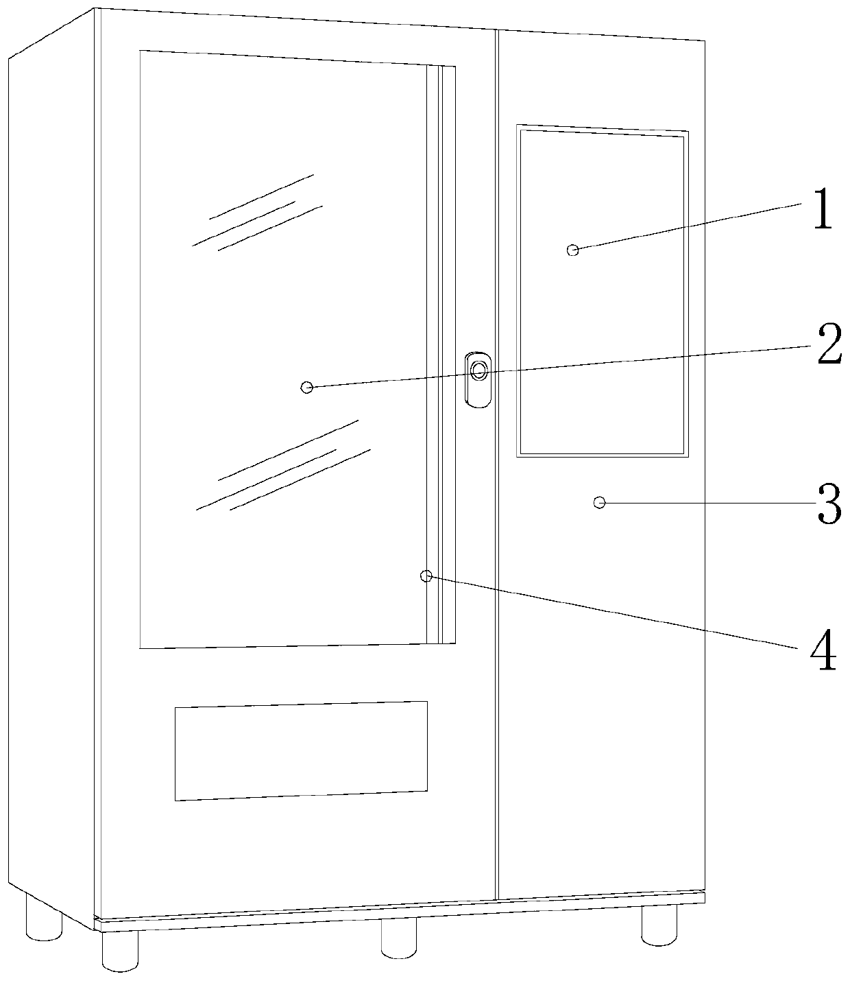 Automatic grabbing equipment of novel intelligent vending machine