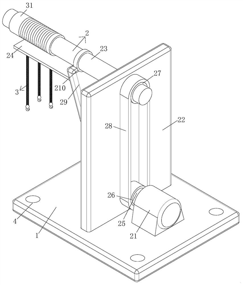 A twisted wire lifting device with anti-fracture function for wheel hub processing