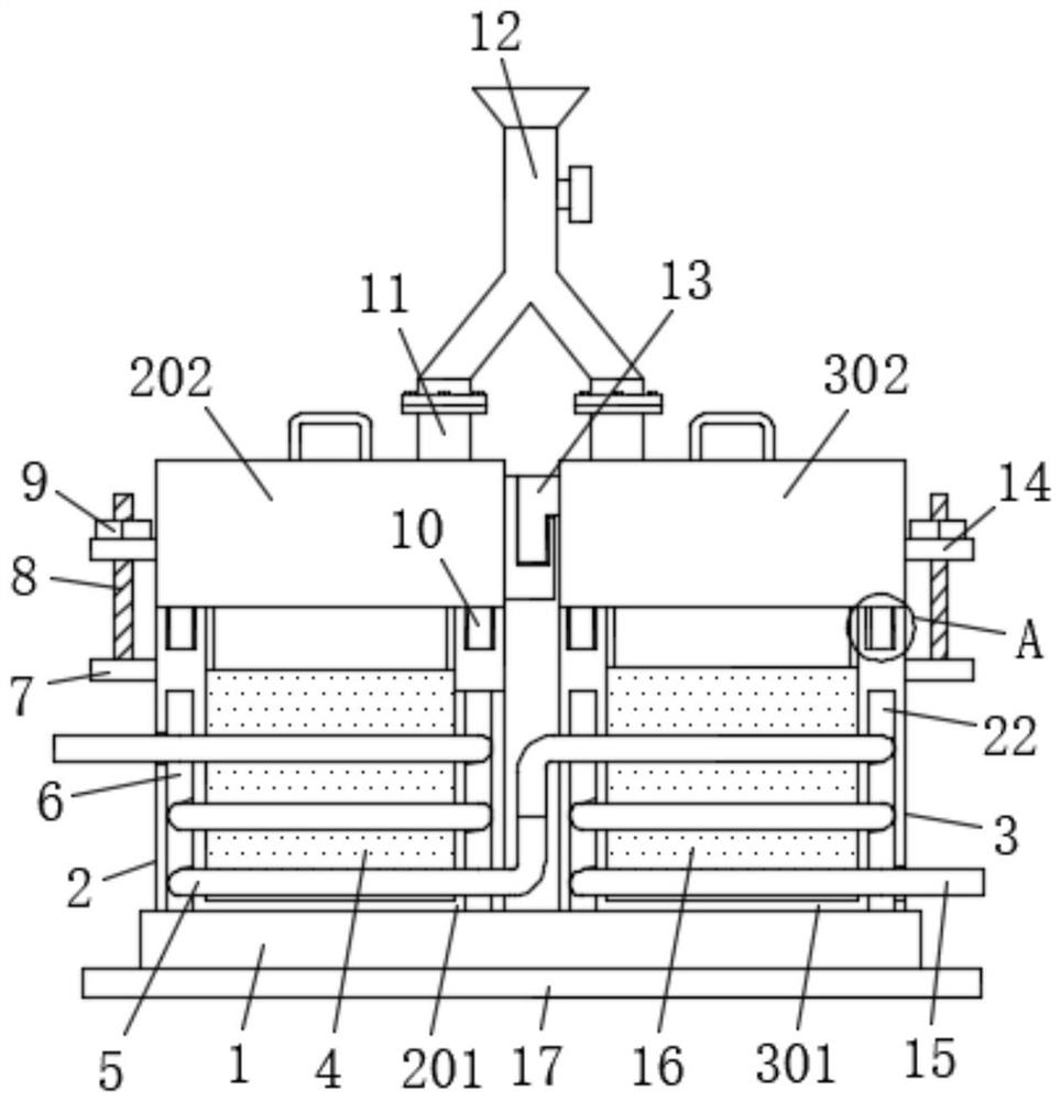 Combined mold for producing ink box in copying machine