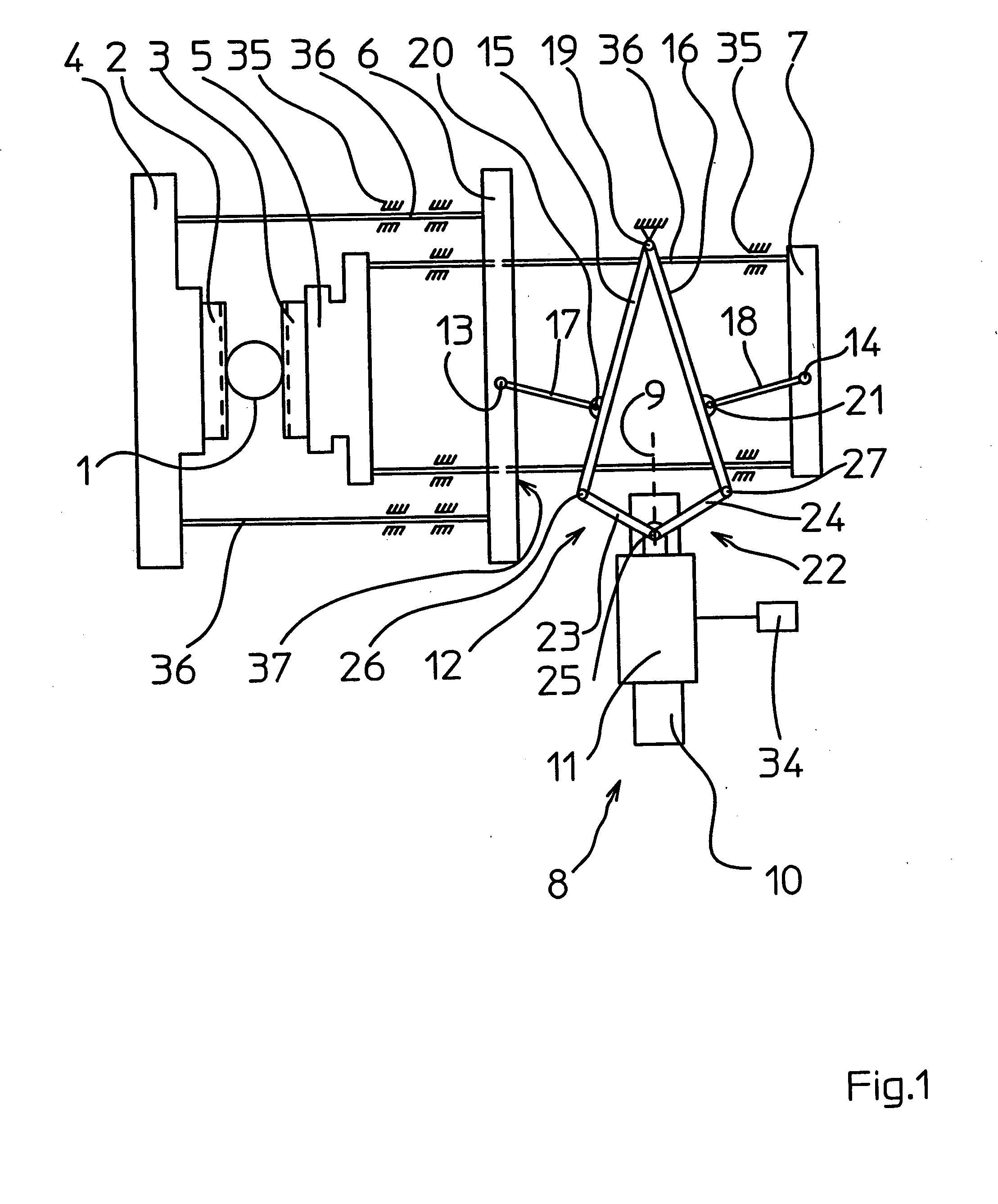 Device for welding of a foil tube