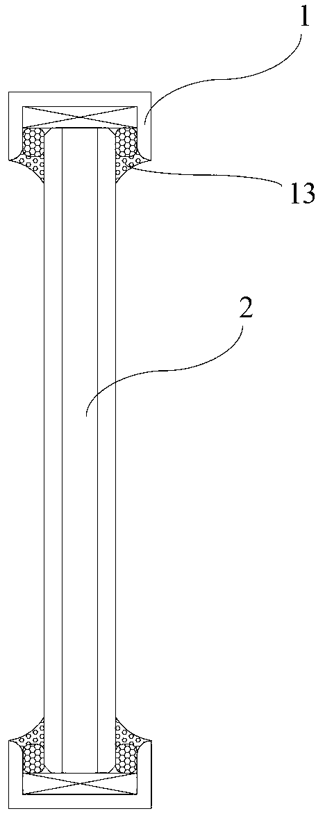 Anti-riot transparent door and window structure and method for mounting glass by adopting same