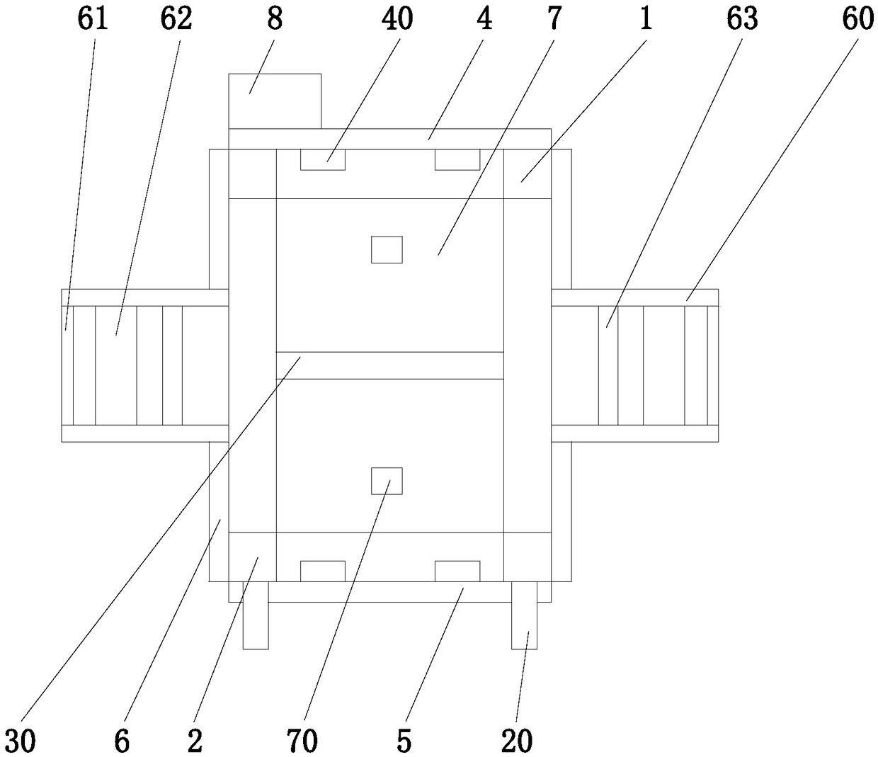 Frequency converter cabinet body with dustproof and moistureproof performance