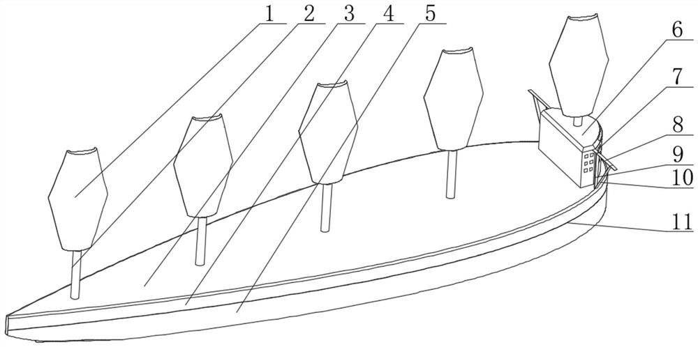 A sail hull structure