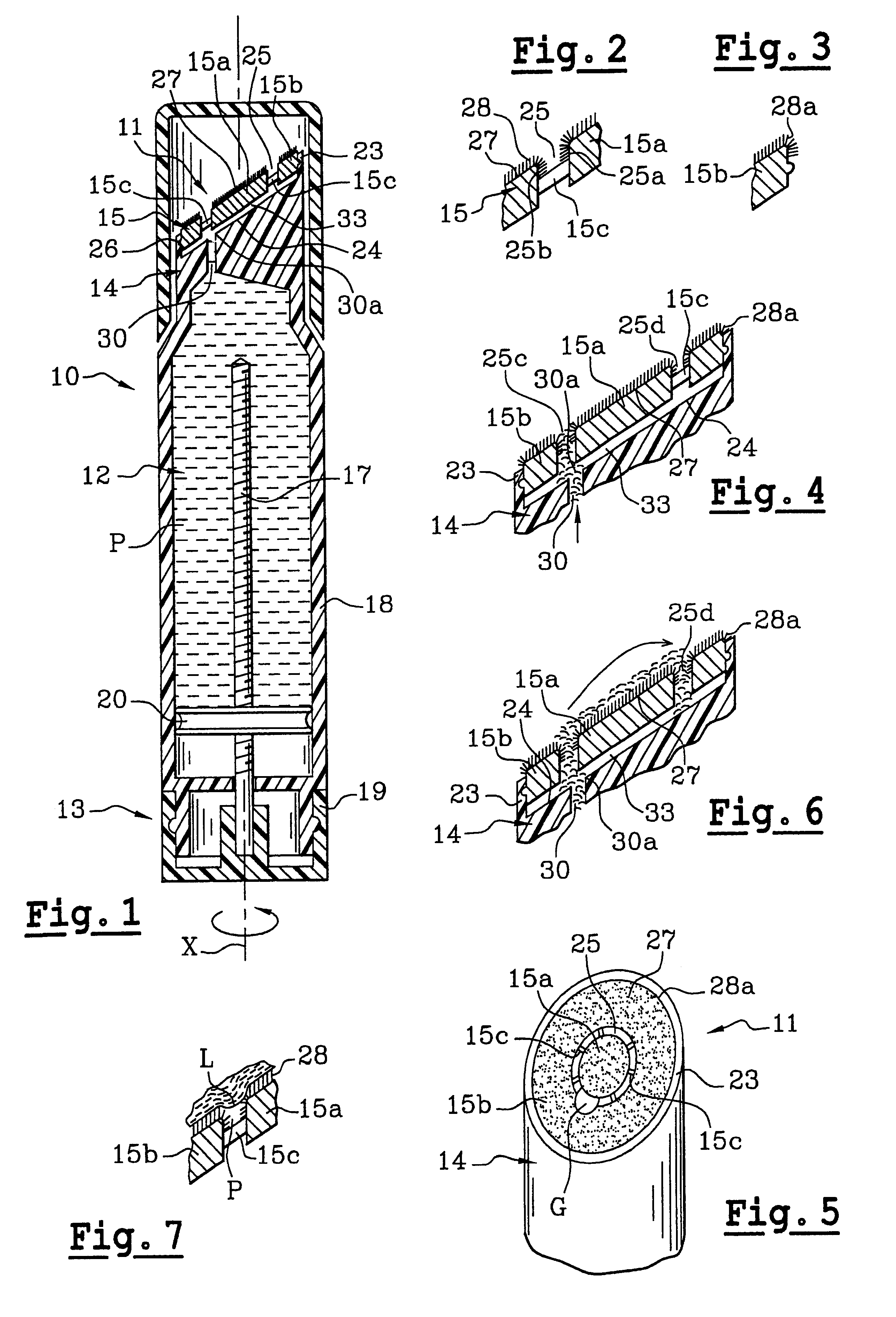 Dispenser endpiece comprising two assembled-together parts and a coating of flocking