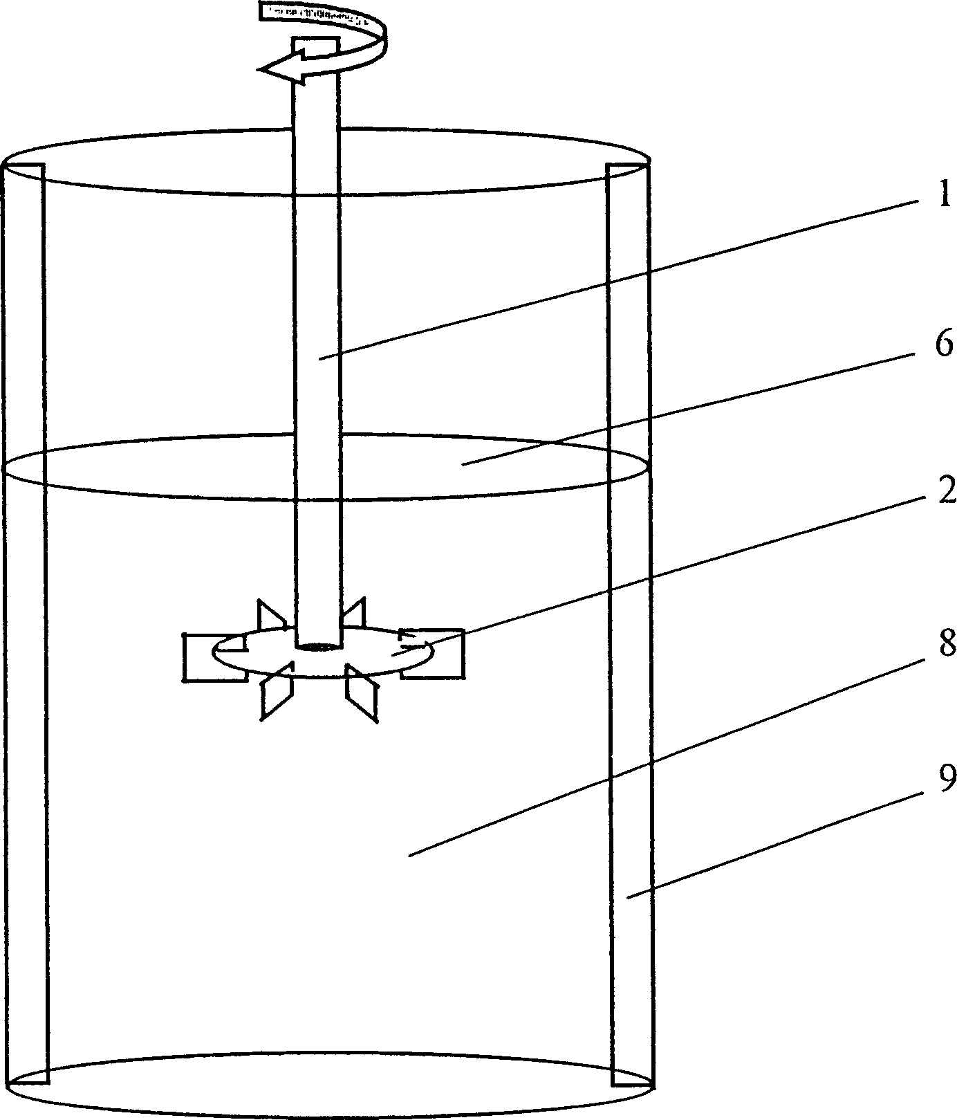 Surface aeration multiphase contact stirring equipment