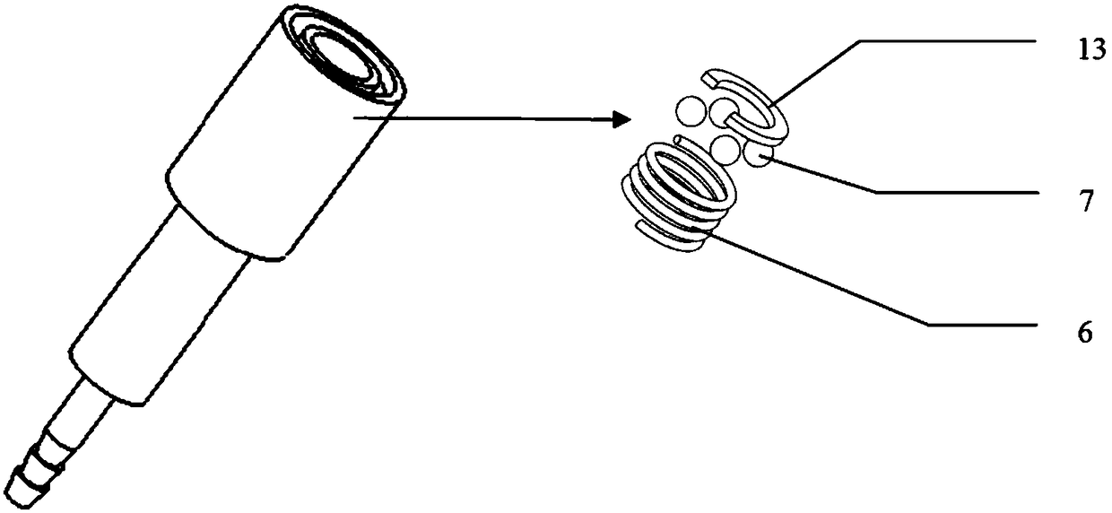 Quick connection device for helicopter airspeed testing