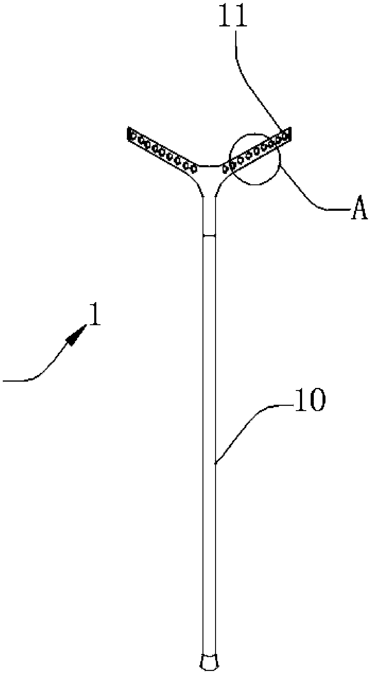 Abscess cavity drainage tube for perianal abscess