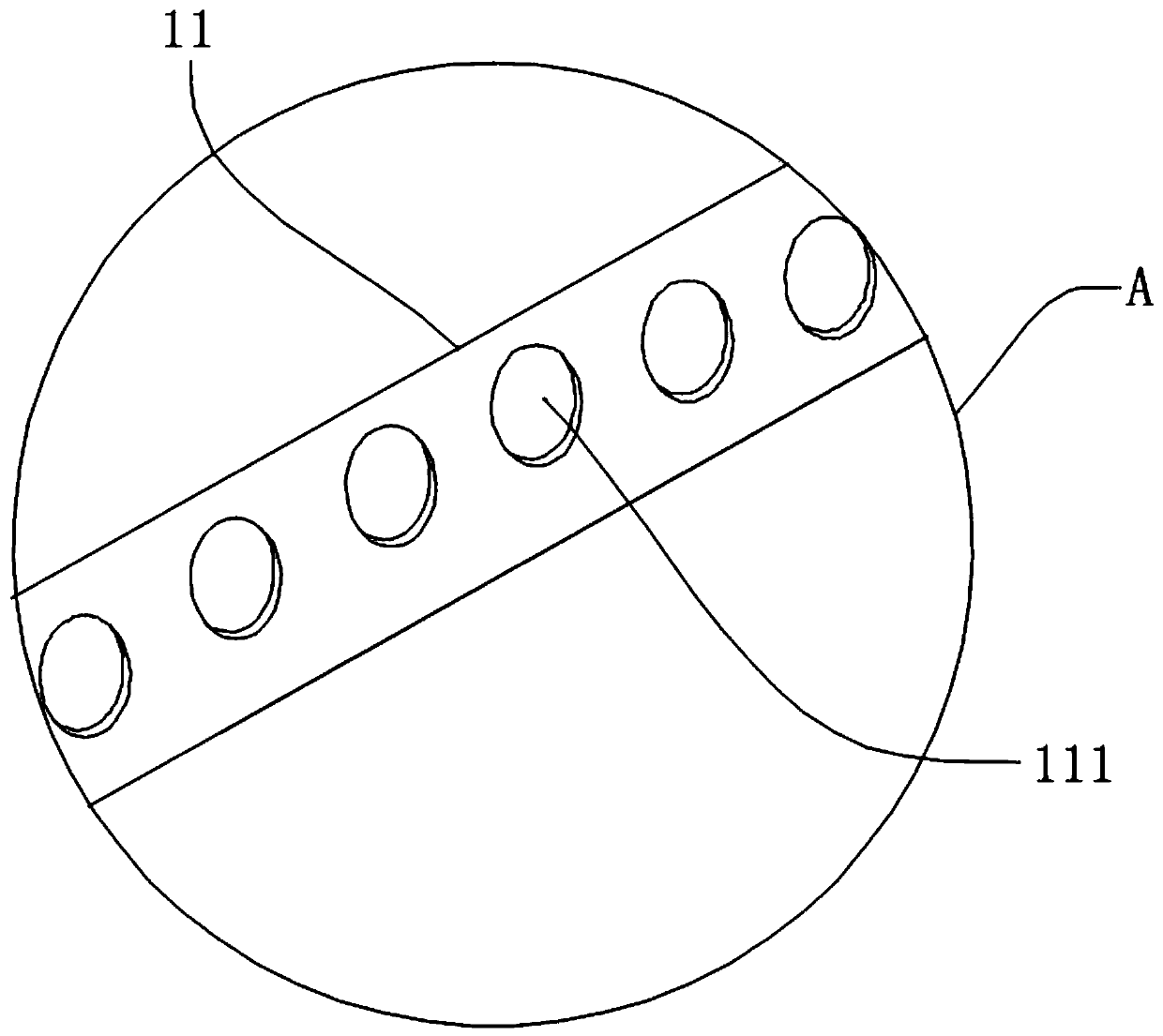 Abscess cavity drainage tube for perianal abscess