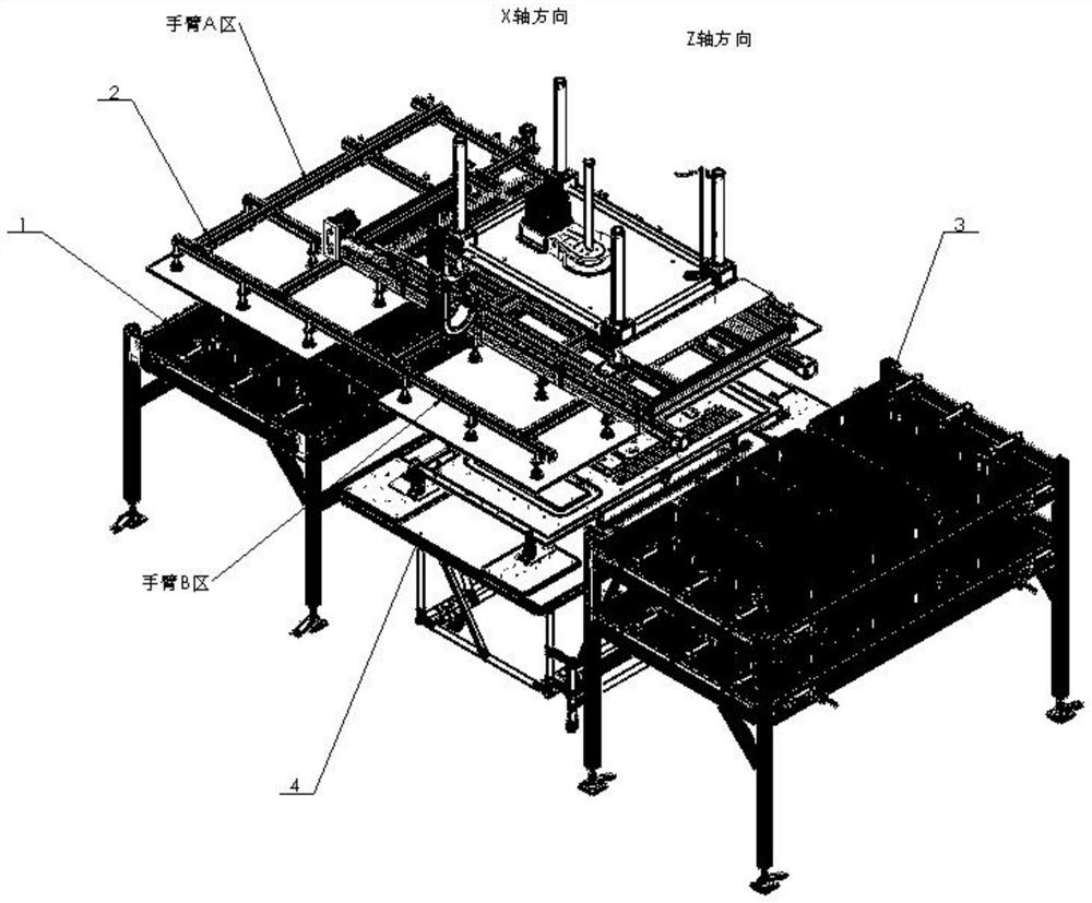 Film material cloth paving device applied to FPD and electronic industries