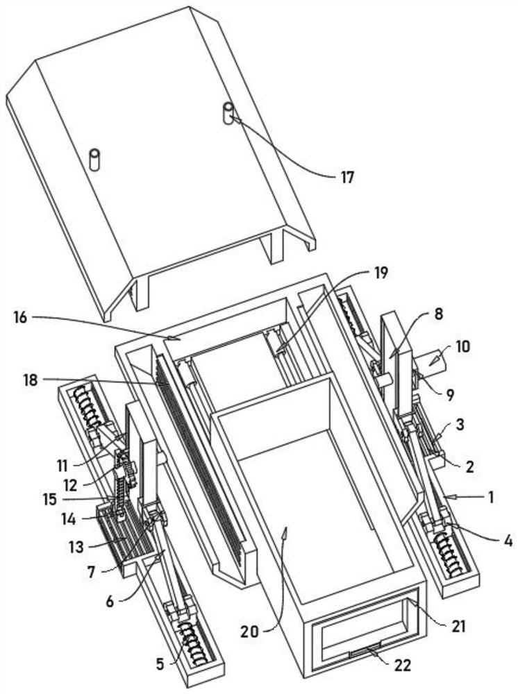 A temporary storage device for hazardous solid wastes used in high-level biosafety laboratories