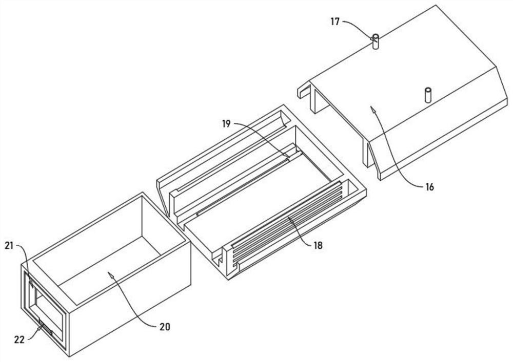 A temporary storage device for hazardous solid wastes used in high-level biosafety laboratories