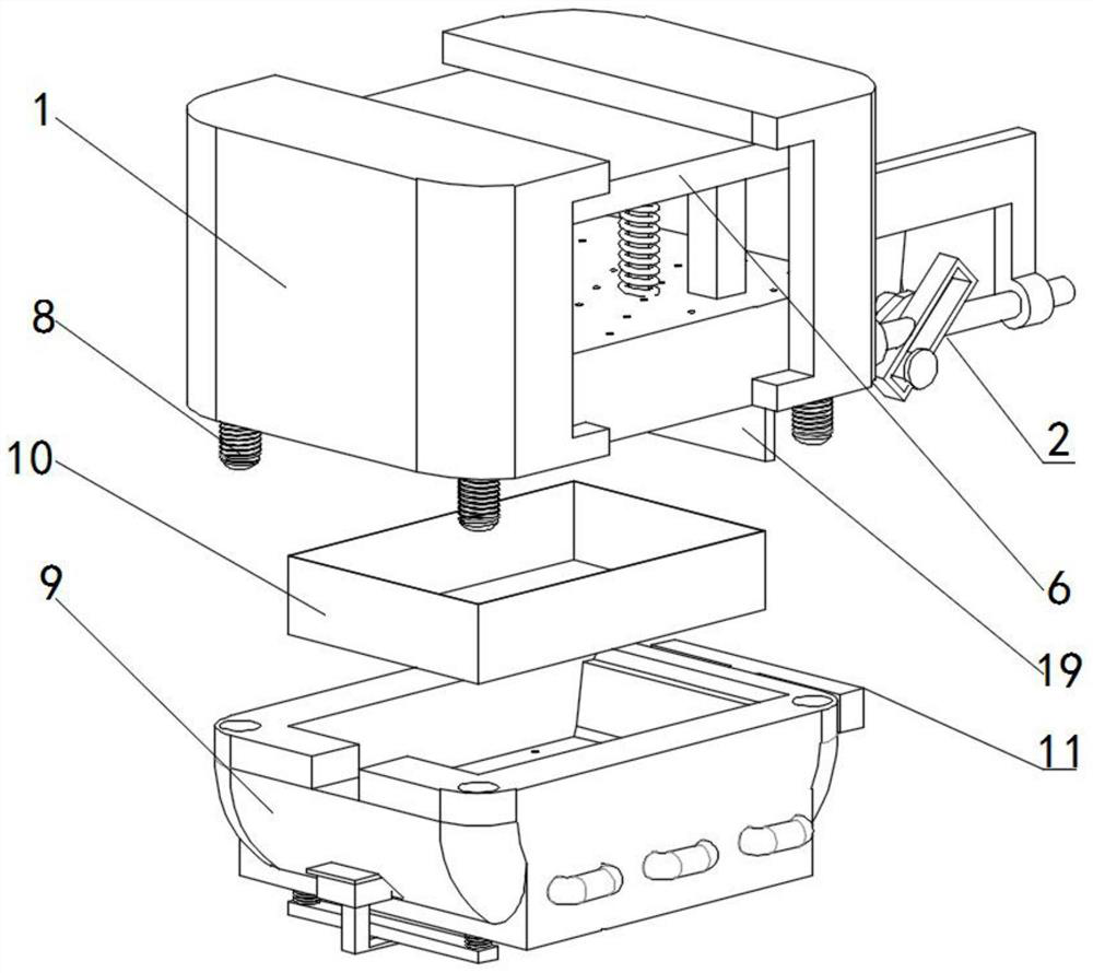 A die-casting mold with automatic unloading function