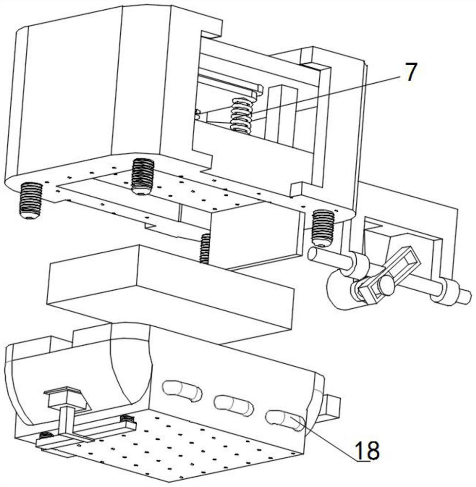 A die-casting mold with automatic unloading function