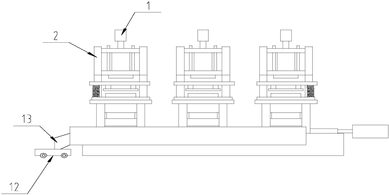 Waste collection device applied to door panel numerical control combined punching