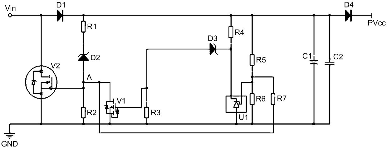 Hysteretic power supply circuit