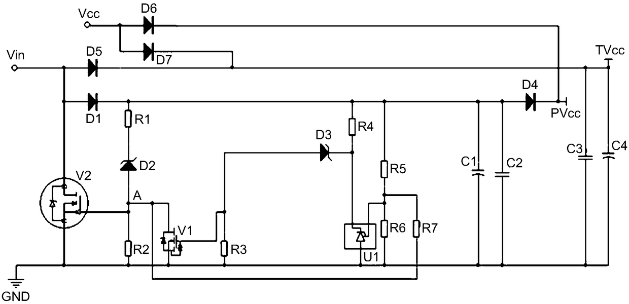 Hysteretic power supply circuit