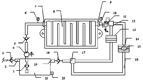Circulating water-cooled plant factory LED (light-emitting diode) surface light source heat dissipation management system and method