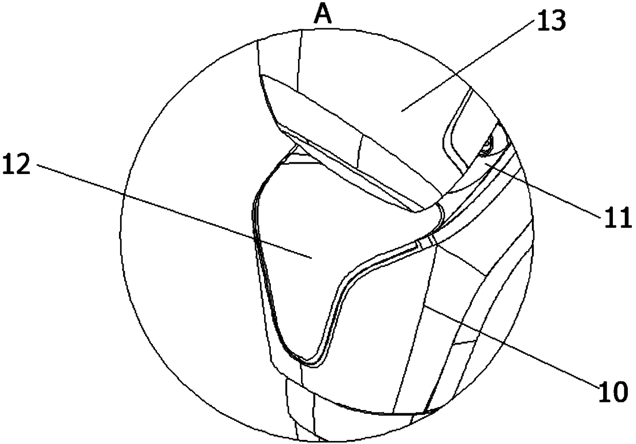 Frame structure of hand-held vacuum cleaner and hand-held vacuum cleaner
