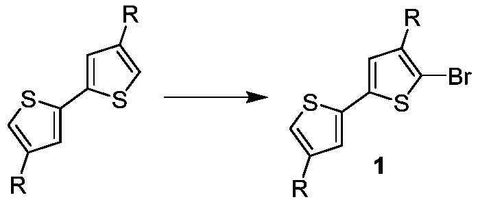 Alkyl bithiophene-2-fluorobenzene-bridged triphenylamine co-sensitizer and preparation method thereof