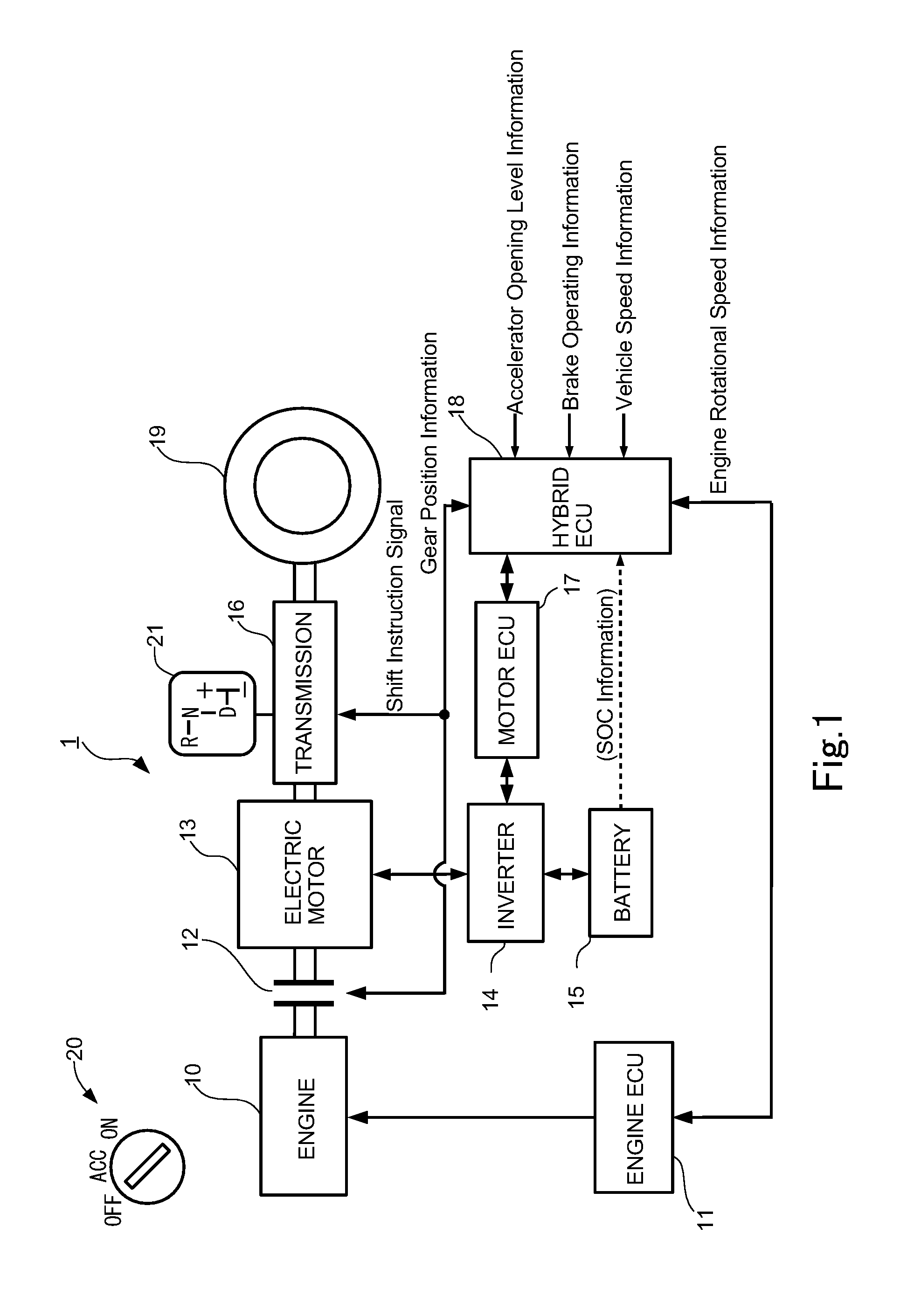 Driving mode control device, hybrid vehicle, driving mode control method, and computer program