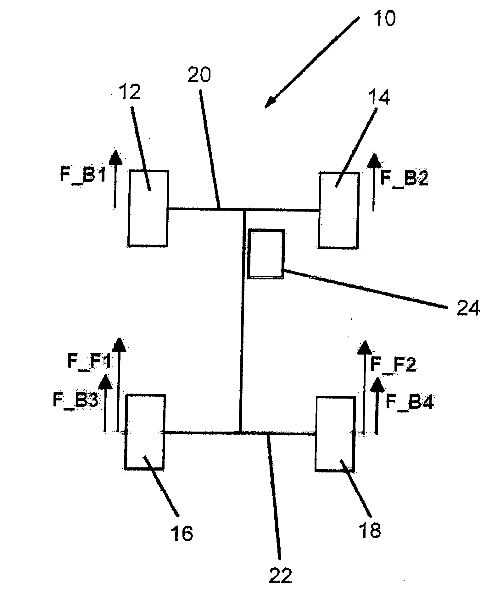 Method for stabilizing a motor vehicle whose speed is reduced to a rest position and brake system for carrying out said method