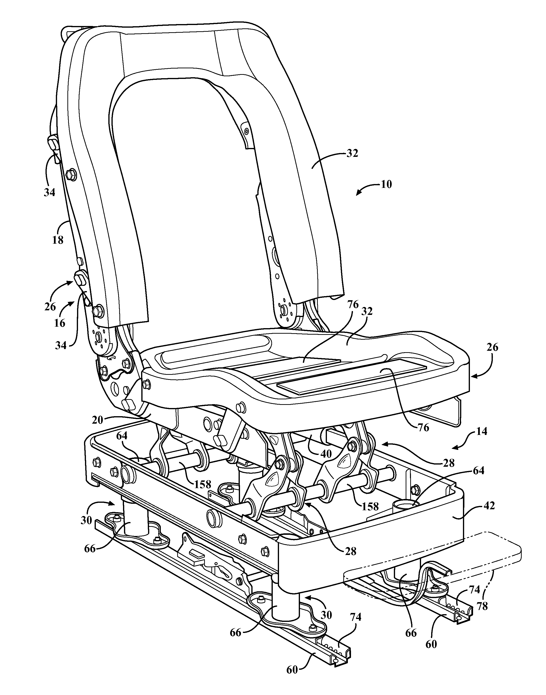 Blast Attenuation Device For Absorbing Force Between An Occupant And A Vehicle