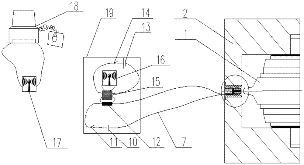 An online real-time monitoring device and monitoring method for TBM hob wear