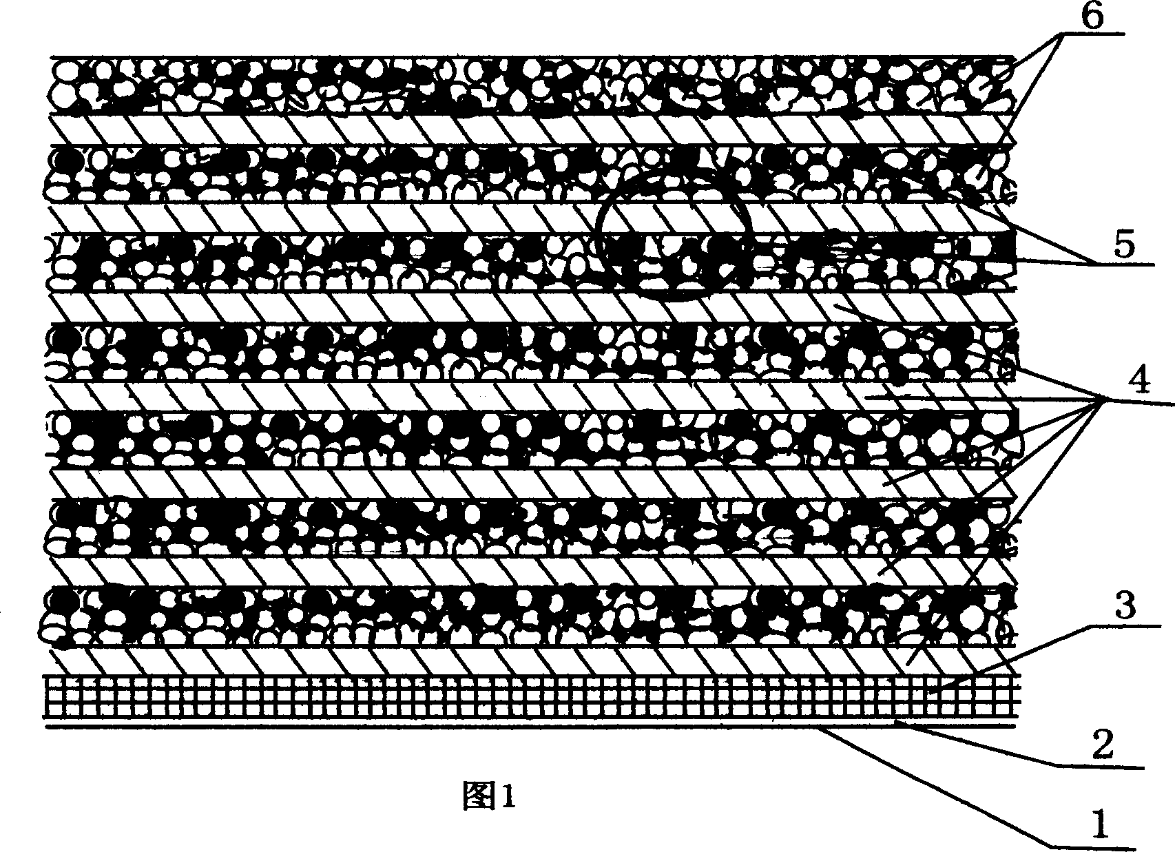 Composite plate with reflecting, insulating ,vibration damping and noise reducing functions and its manufacture