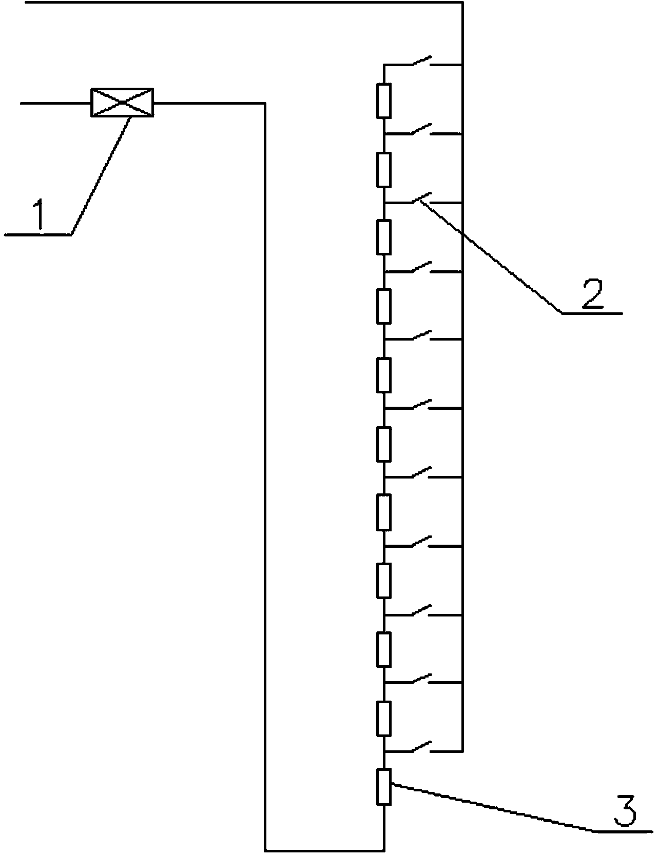 Valve opening degree feedback device of tertiary-air duct high-temperature gate valve of rotary cement kiln