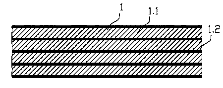 Extruded and laminated multi-layer plate and production method thereof