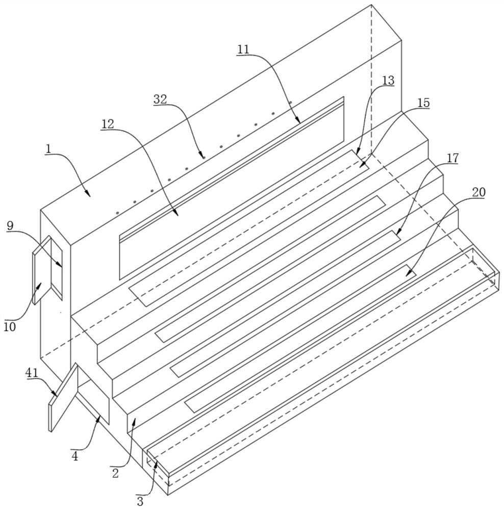 Automatic feeding equipment for meat rabbit breeding