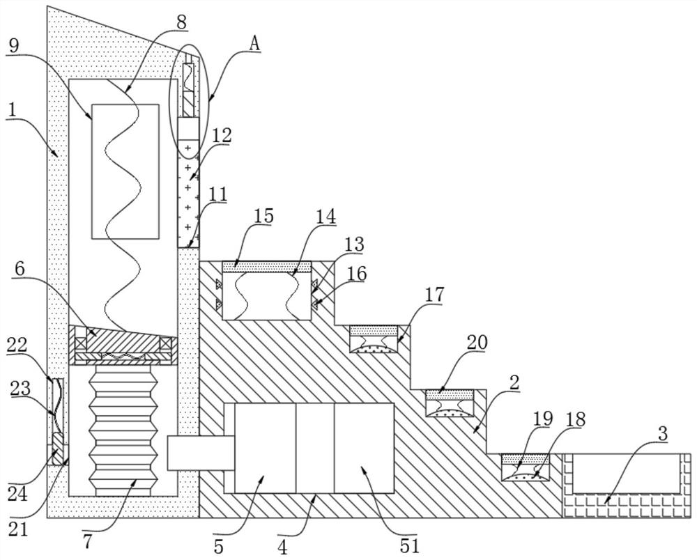 Automatic feeding equipment for meat rabbit breeding