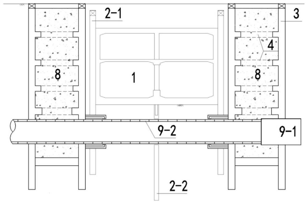 Construction method of tunnel structure for manual and mechanical combined obstacle removal of water-rich sand layer