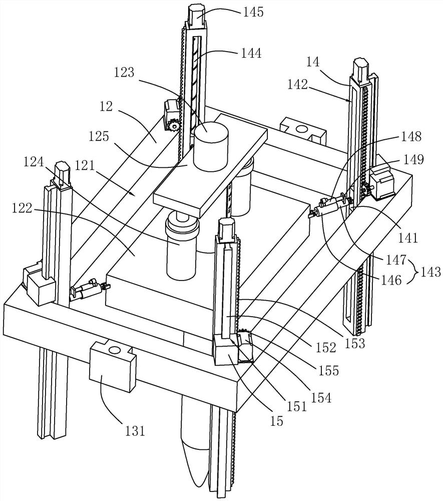 Building machine and construction method for house building ground foundation engineering construction