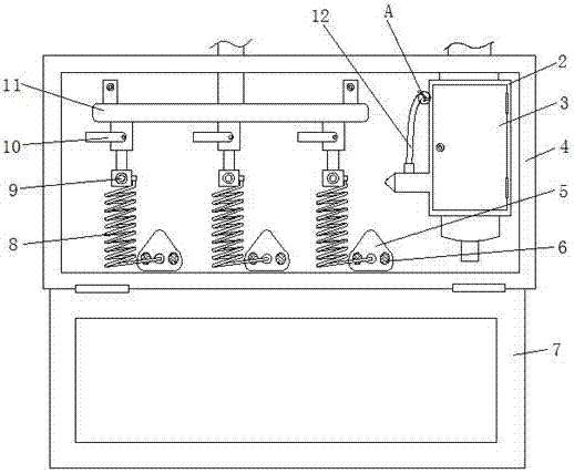 Mining pressure ventilation and water supply self-rescue device