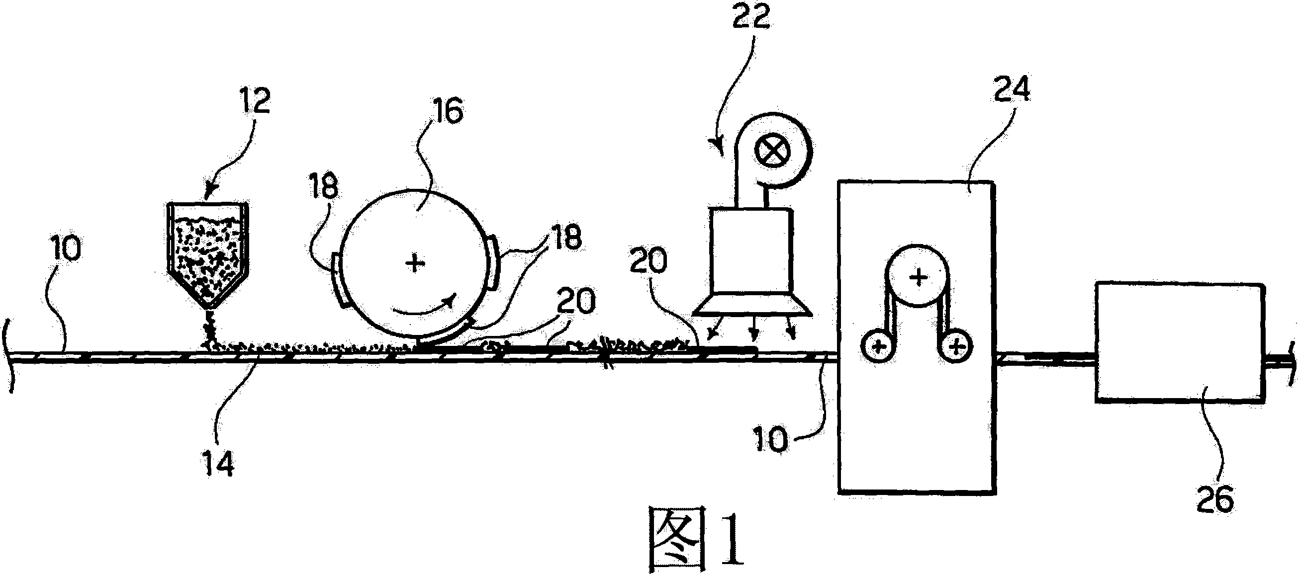 A method for producing graphic signs on covering materials, such as floorings, and related covering material