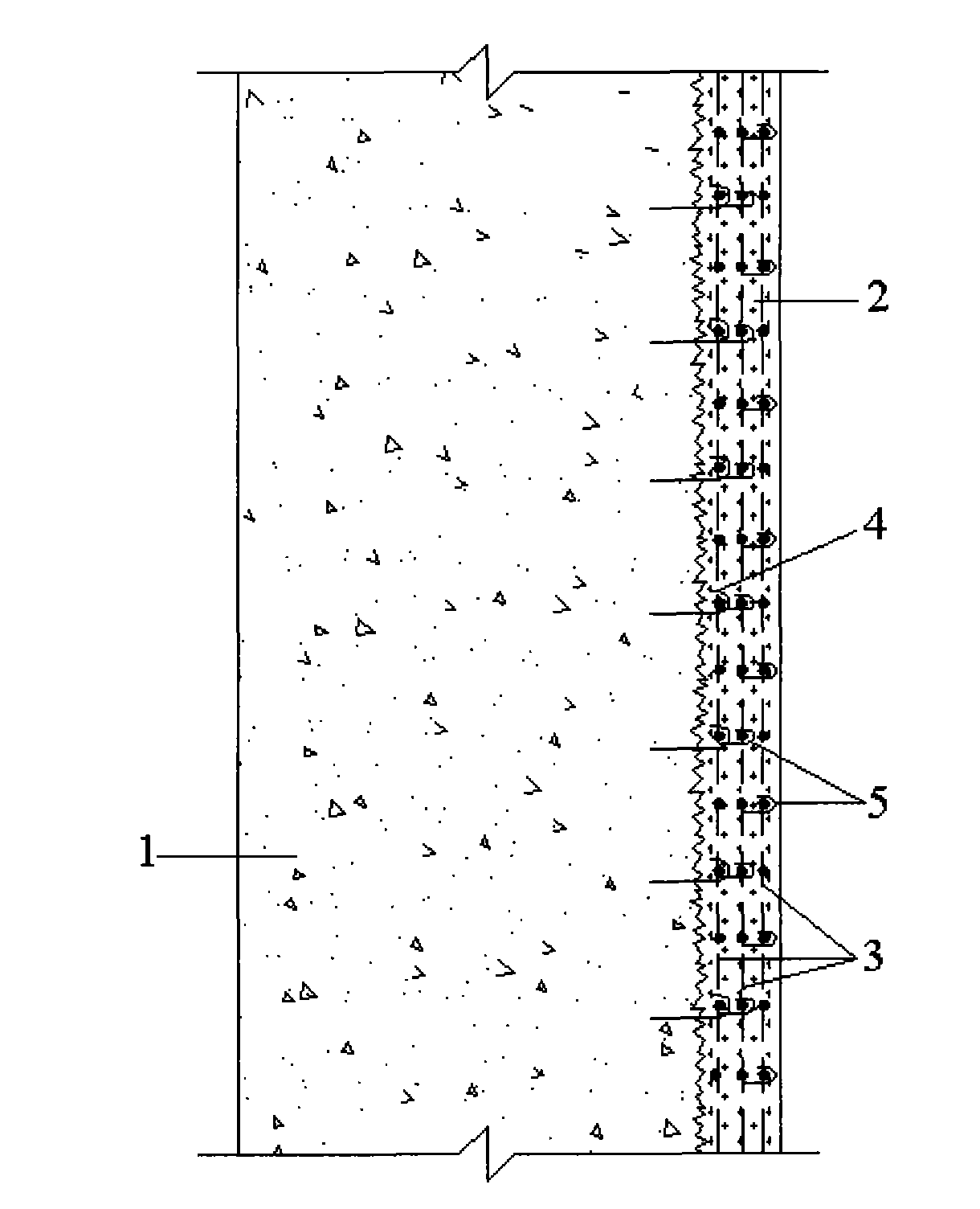 Method for reinforcing construction structure by fiber knitted net and fine concrete