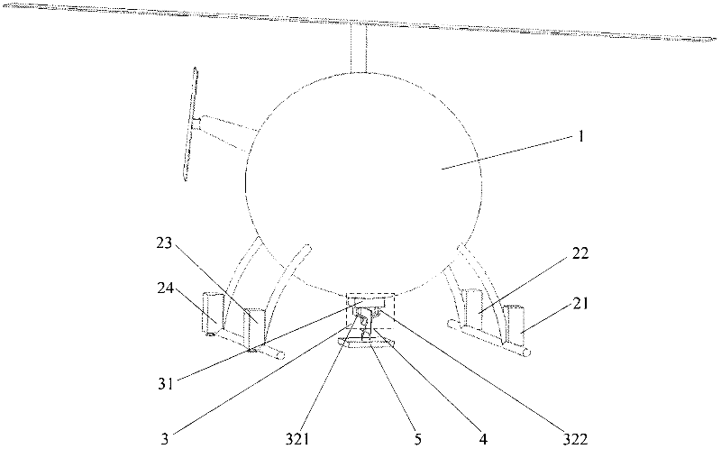 Automatic flameout system of unmanned helicopter after landing