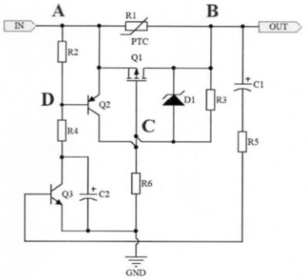 Power-on impulse current suppression circuit of airborne display